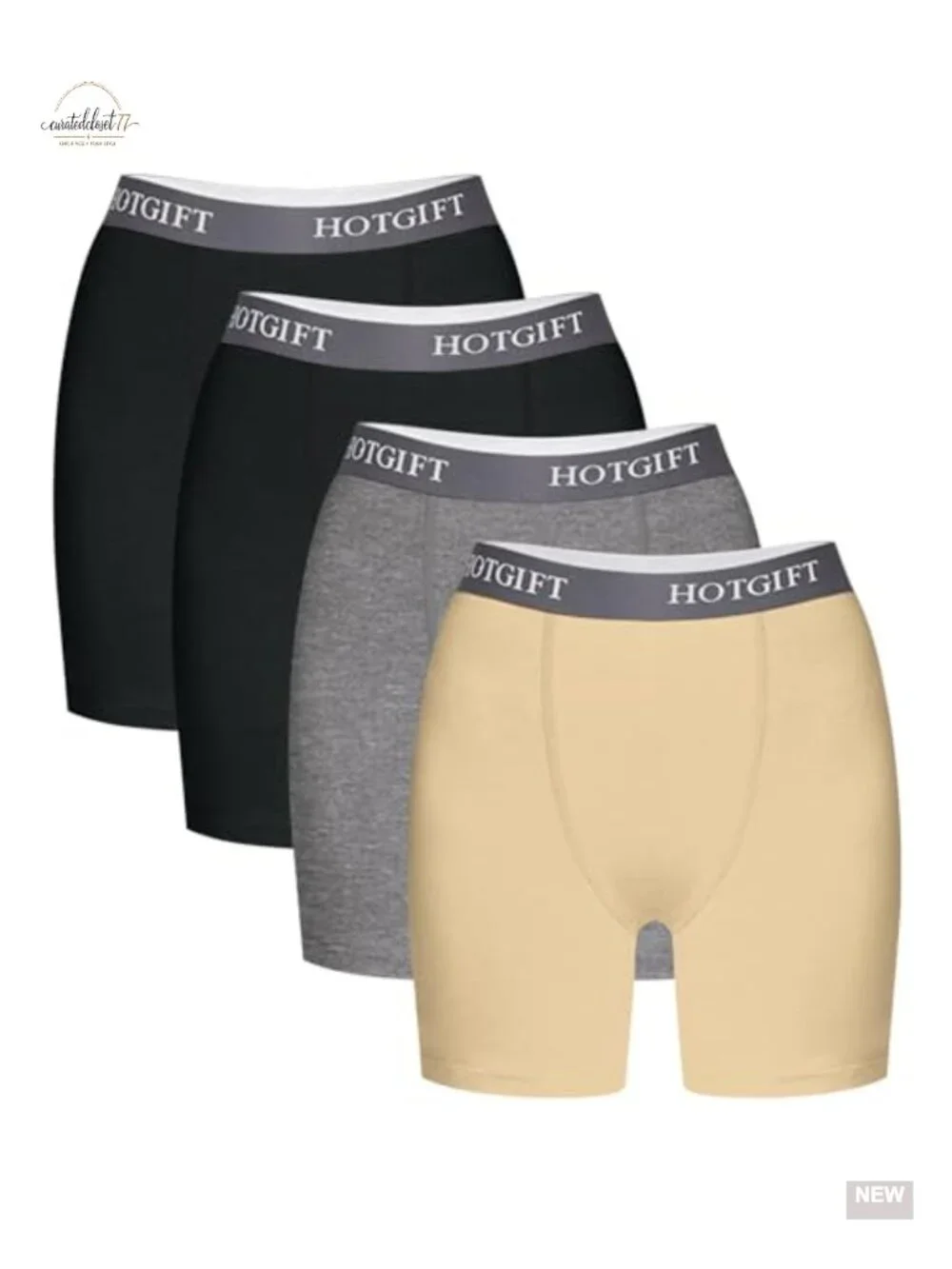 Cotton Boyshorts Women's Boxer Shorts Anti Chafing Bike Shorts 4 Pack